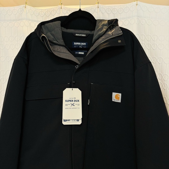 NWT 3XL Carhartt Men’s Super Dux Relaxed Fit Insulated Traditional Coat, Black - Picture 3 of 8